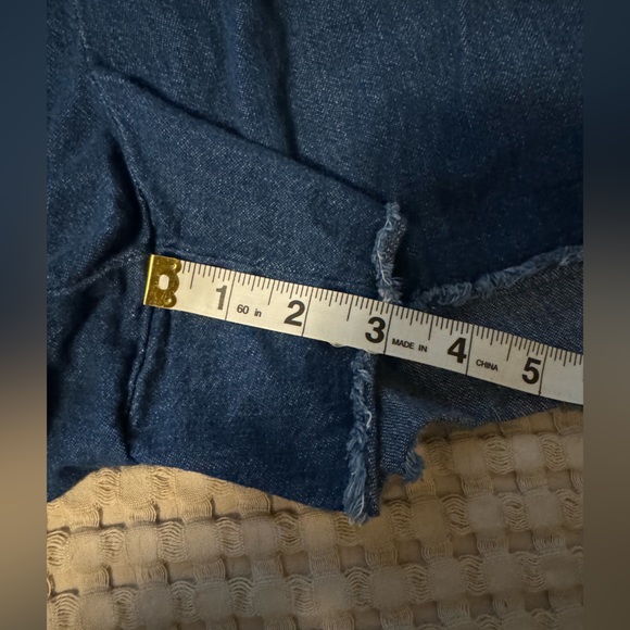 LOFT Denim Drawstring Short - Picture 2 of 4